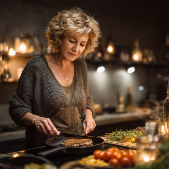 Seniori fericiți care se bucură de o masă sănătoasă